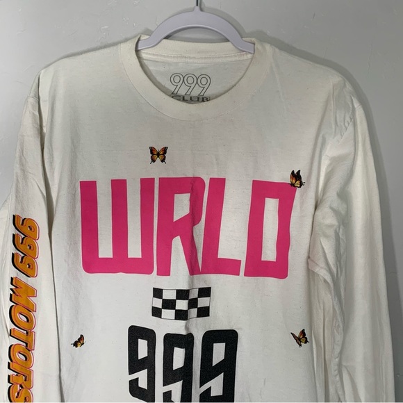 Juice Wrld 999 Club Motorsports Long Sleeve Graphic Tee Shirt Size Medium - Picture 7 of 15